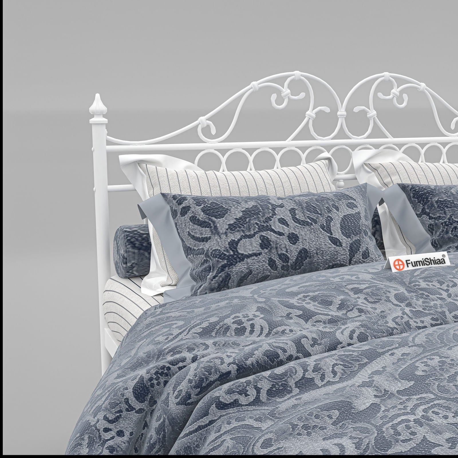 MetalCraft Traditional Iron Bed - Furnishiaa -  -
